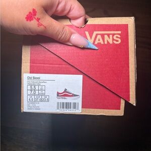 Vans Old Skool Sneakers - Black and Red